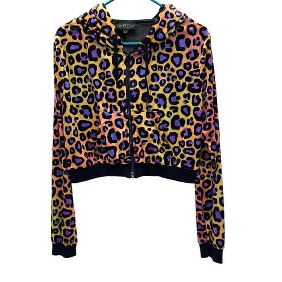 Club Exx Wild For You Velour Track Jacket - Picture 2 of 4